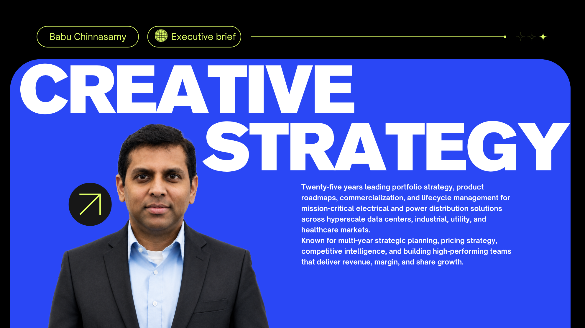 Creative Strategy Babu Chinnasamy